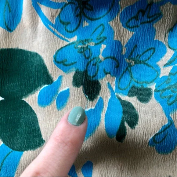 Vintage 1950's-60's Stacey Ames Pleated Neck Sleeveless Floral Sun Dress - Picture 6 of 16